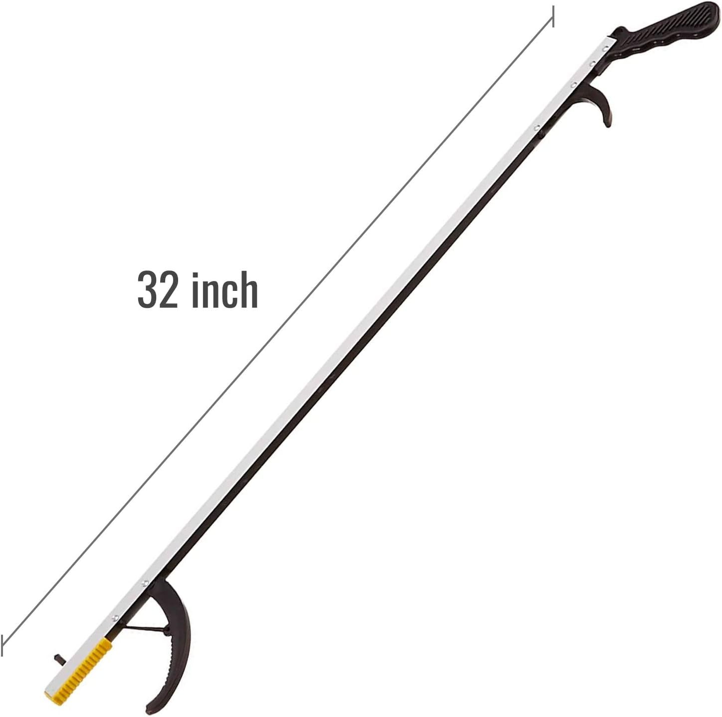 Magnetic Pick Up Hand Stick Trash Hook Arm Tool 32″ Object Grabber Reacher Grip