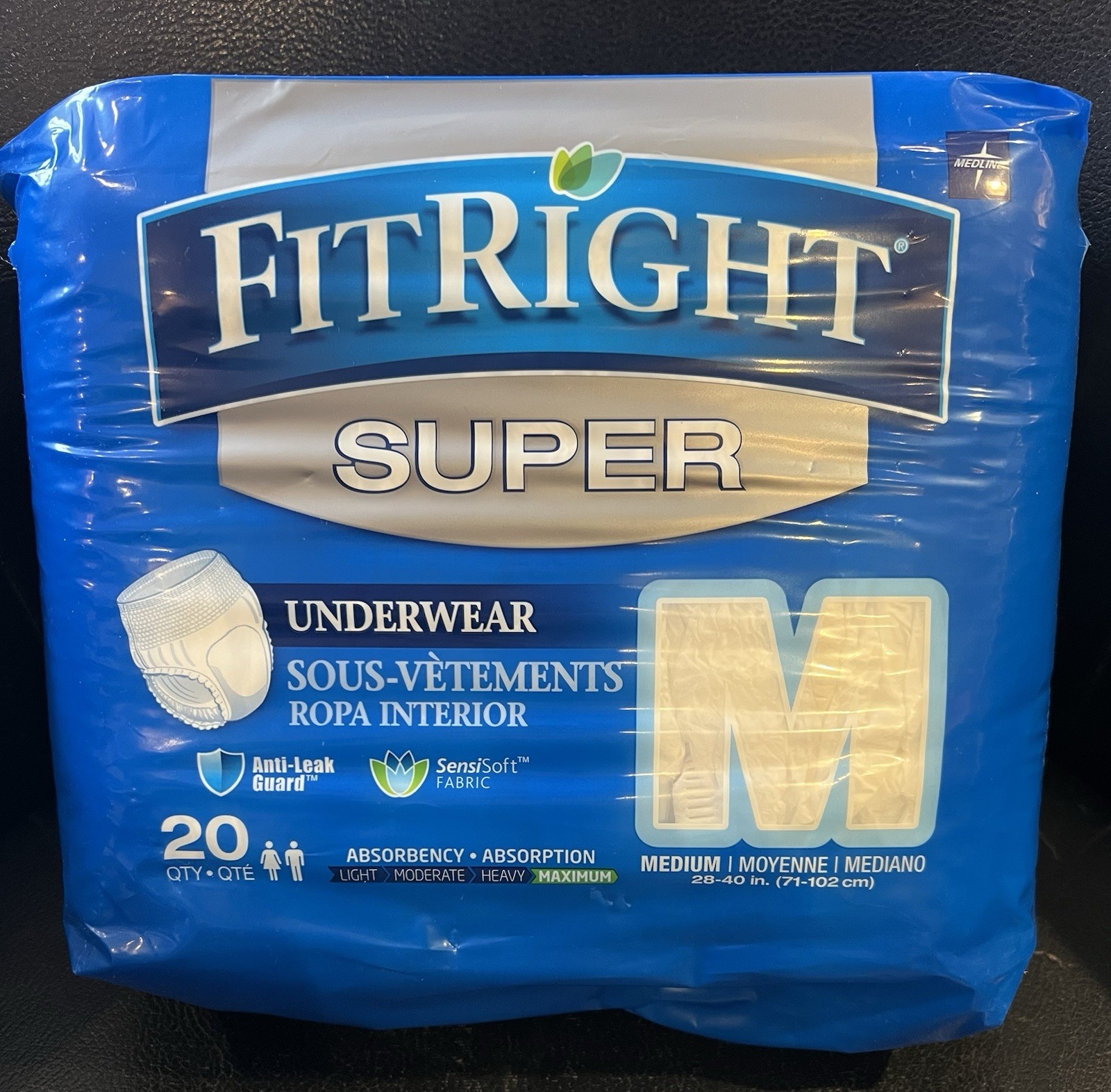Medium Disposable Incontinence Underwear Super Absorbent Soft Fit 28-40 Inch …