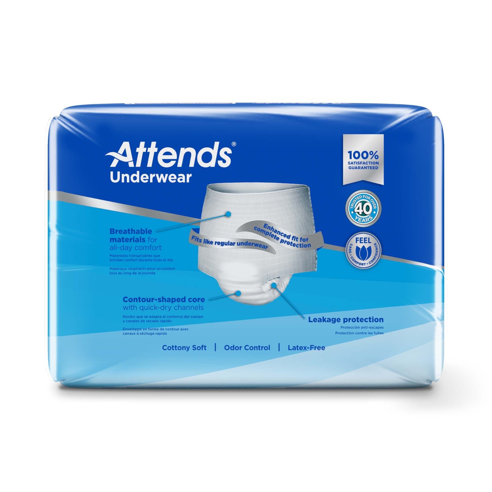 Attends Disposable Underwear Medium AP0720 Heavy 80 Ct