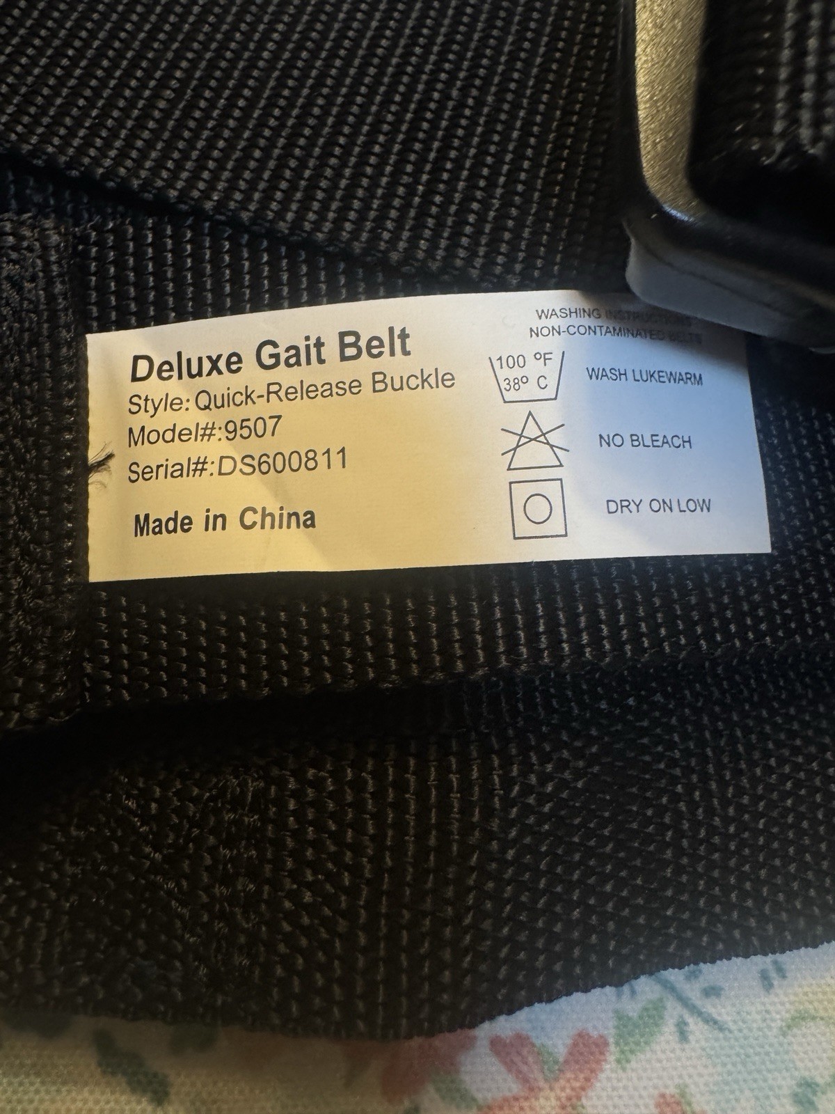 NYOrtho Deluxe Gait Belt 9507 Transfer Belt Quick Release 6 Handles 28-55