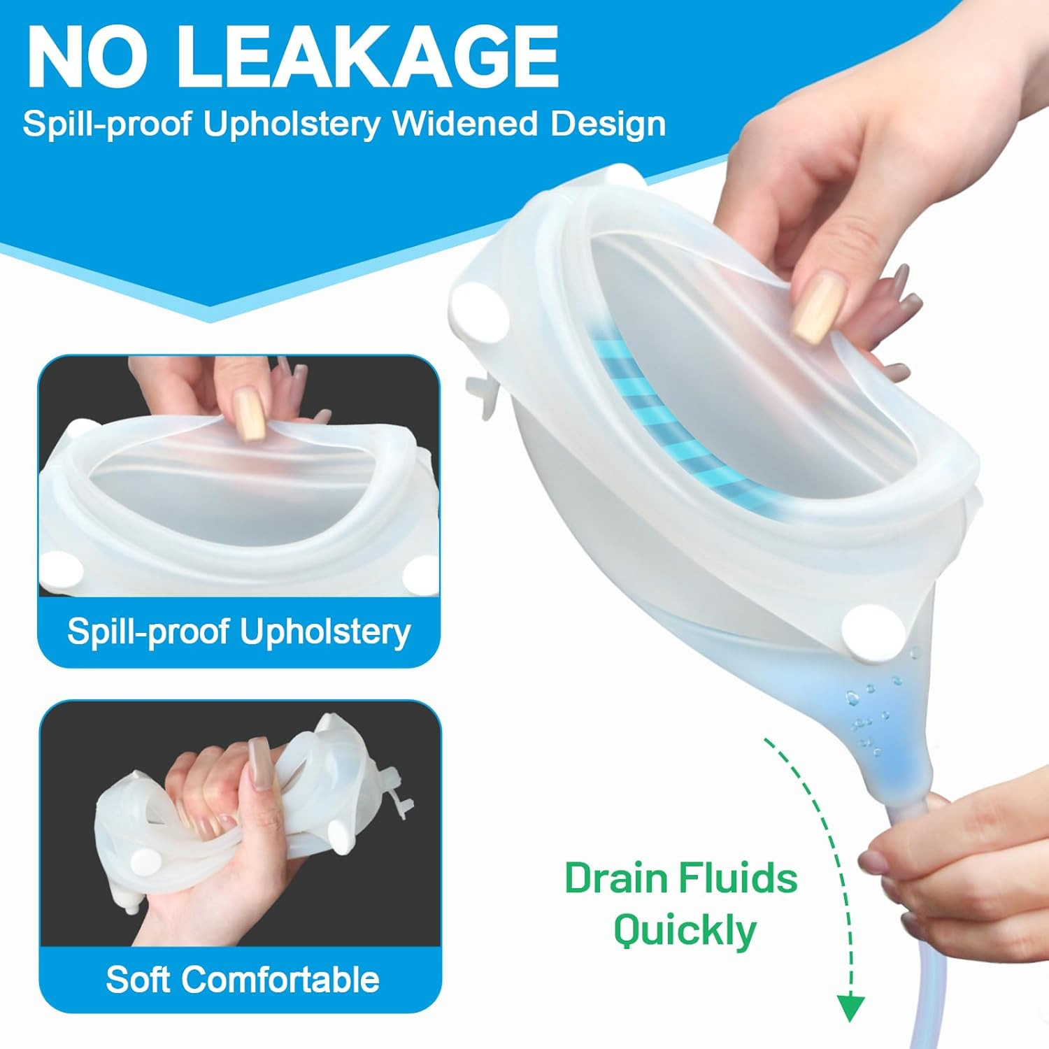 Catheter for Men, Urine Collection Bag for Elderly Men Male Age 80, Reusable Por