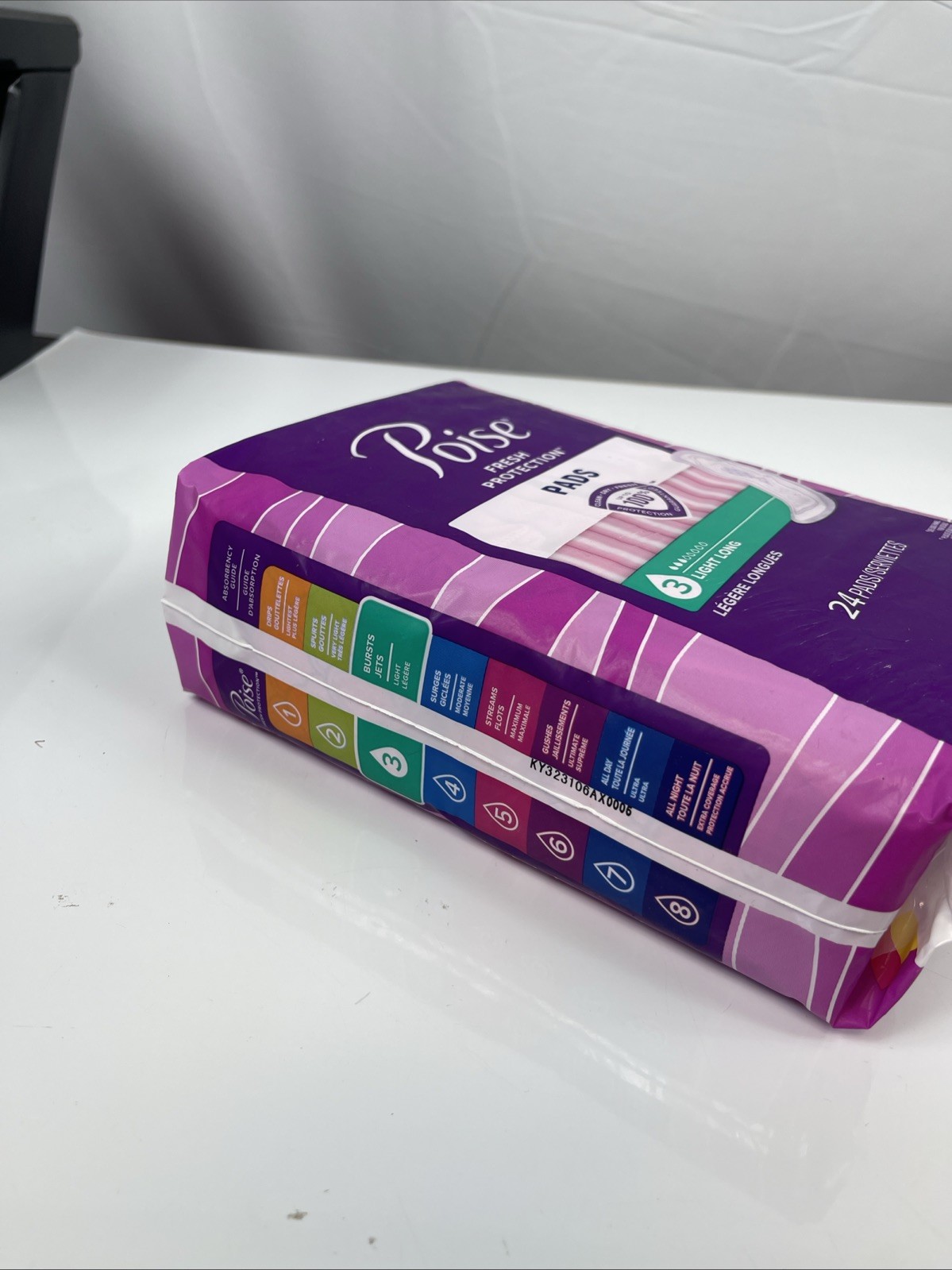 Poise Fresh Protection Pads Light Long Clean Dry Fresh – 24 Pack