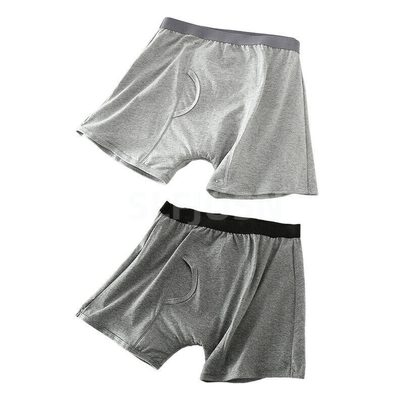 2PC Men Leak-Proof Underwears Underpants Leakage Prevention for Elderly Patients