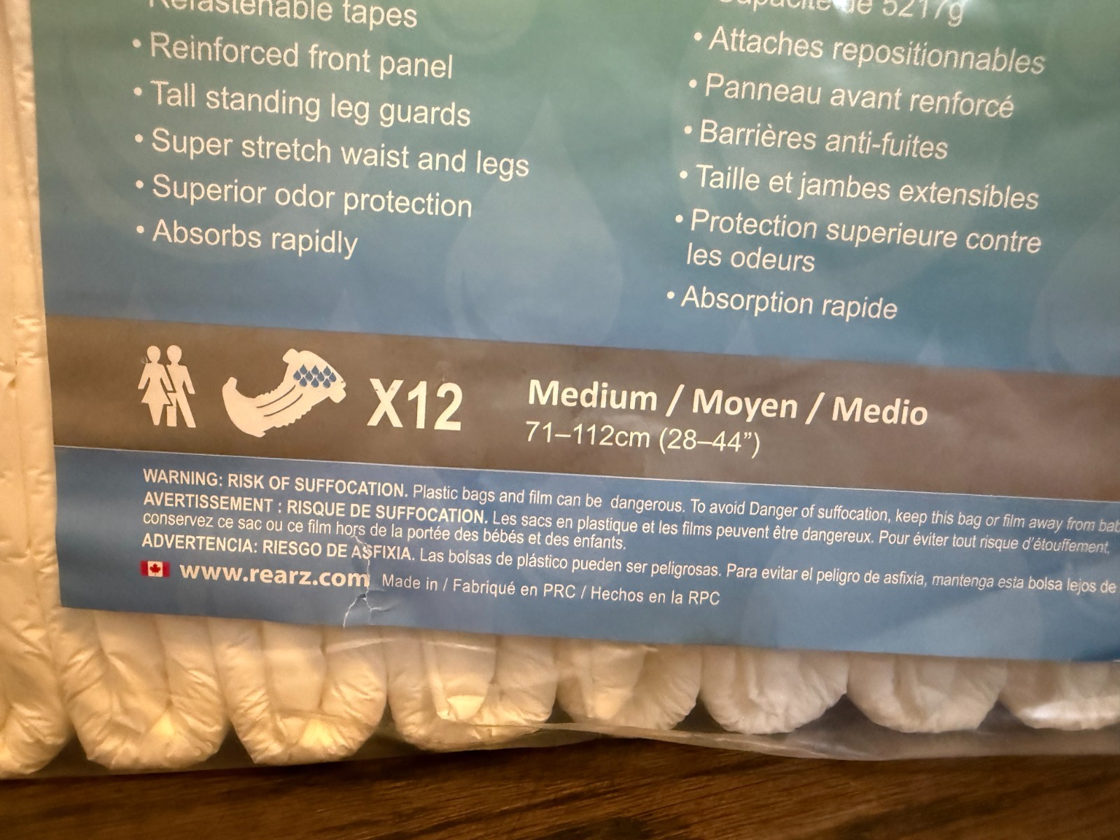 2 Unopened -MEDIUM- Incontrol Hybrid Elite Adult Diapers