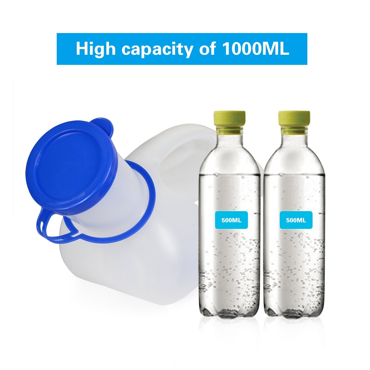 Unisex Urinal, Portable Toilet Urinal for Men and Women, Pee Bottle with a Se…
