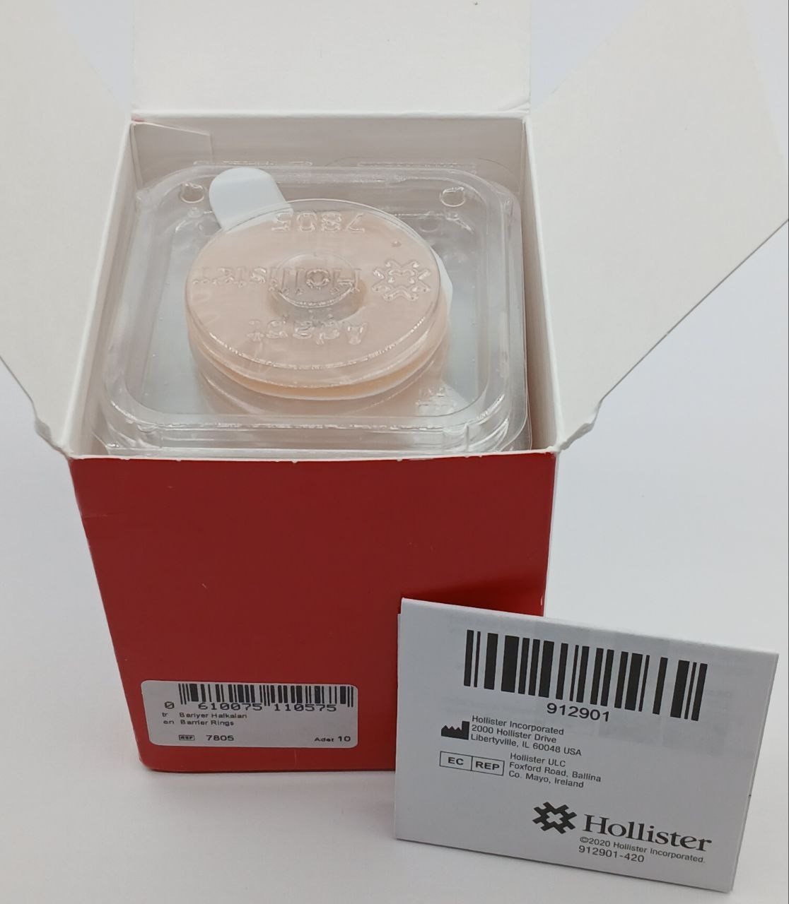Hollister 7805 Adapt Moldable Ostomy Barrier Rings 2″ Exp 2027/08/01 10 Pcs New