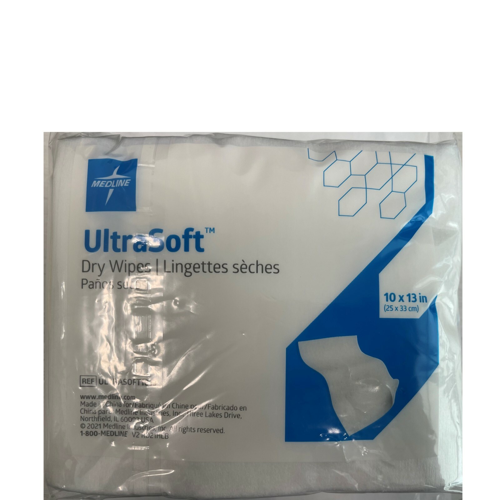 *50-Pieces* Medline UltraSoft Dry Disposable Wipes 10″ x 13″ ULTRASOFT1013