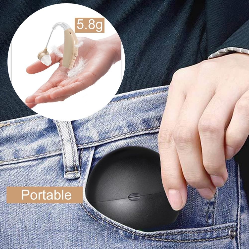 Rechargeable Noise Cancelling Hearing Aids for Seniors – 25 Hours of Clarity