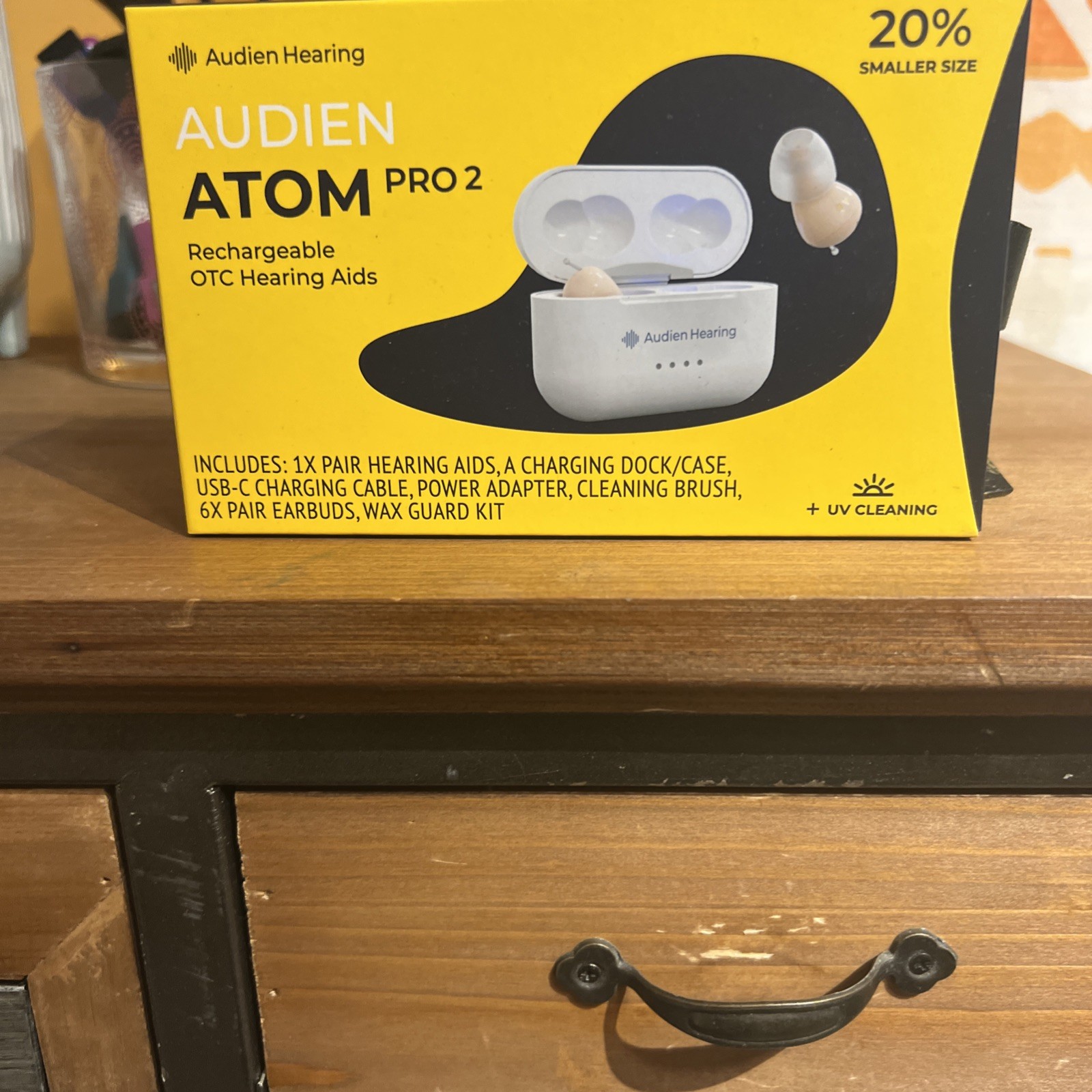 Audien Atom Pro 2 Rechargeable Wireless Digital OTC Hearing Aids