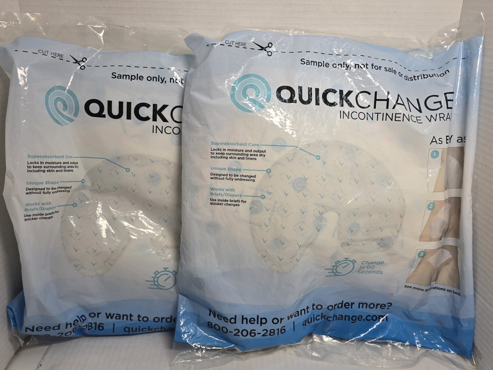 20 QuickChange Male Urine Management Wrap Incontinence One Size 10ct x 2 SEALED