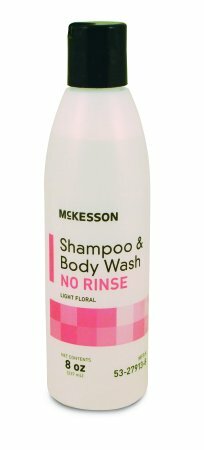 McKesson Rinse Free Shampoo and Body Wash 8 oz. Light Floral Scent -2/Pack