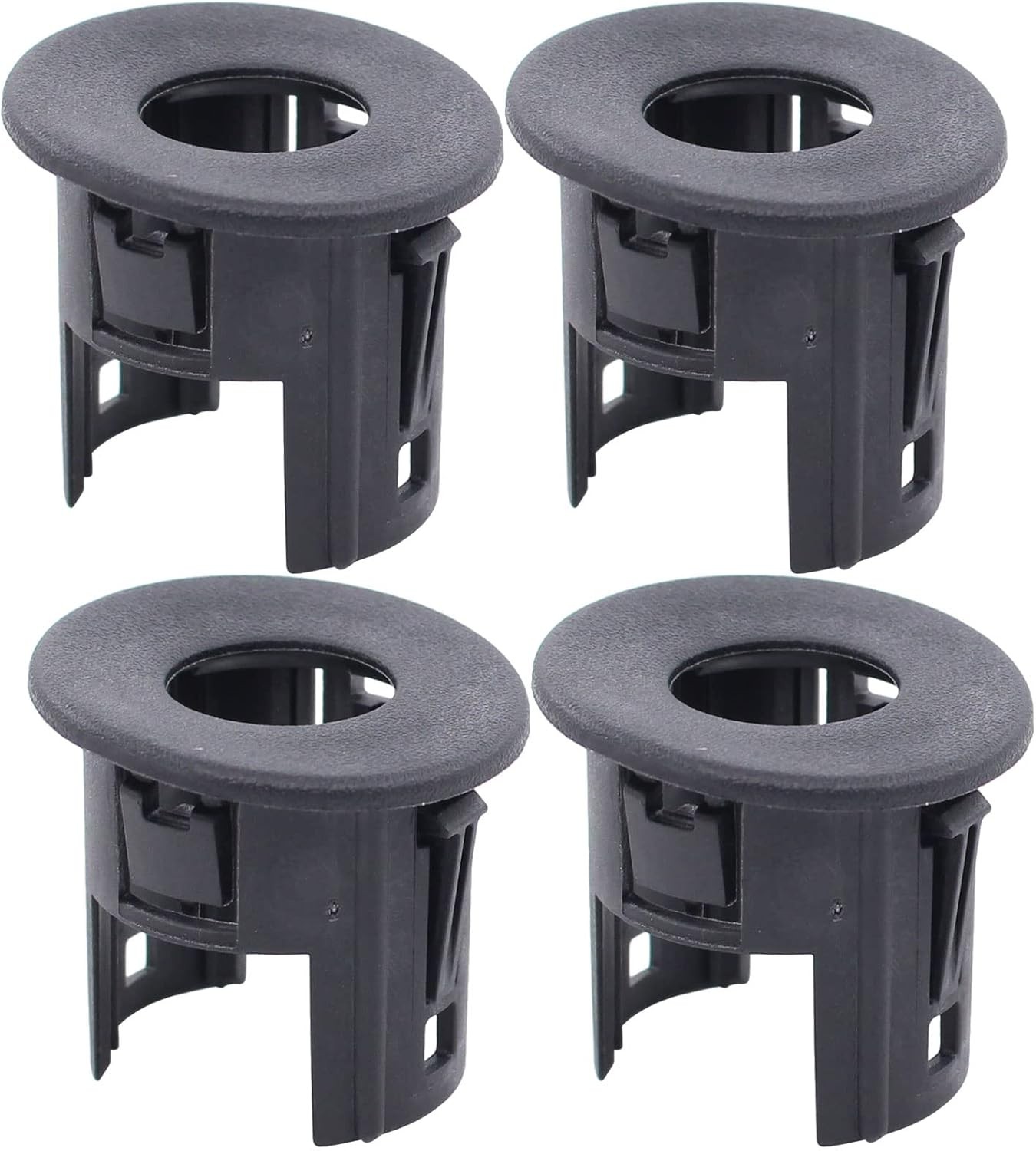 4Pcs Black Rear Bumper Parking Aid Assist Sensor Bracket Bezel Housing 25844782