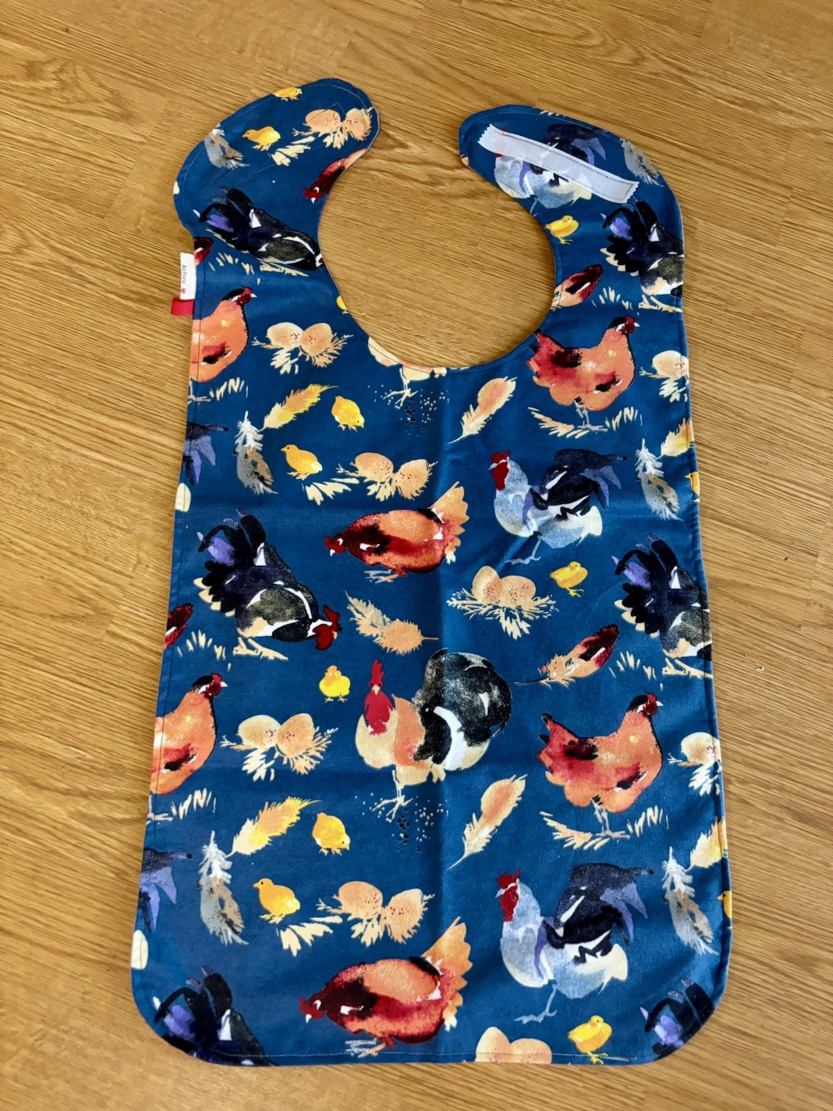Adult Bibs for Eating, Chickens Print Reusable Adult Bibs, Bibs for Adult Gift