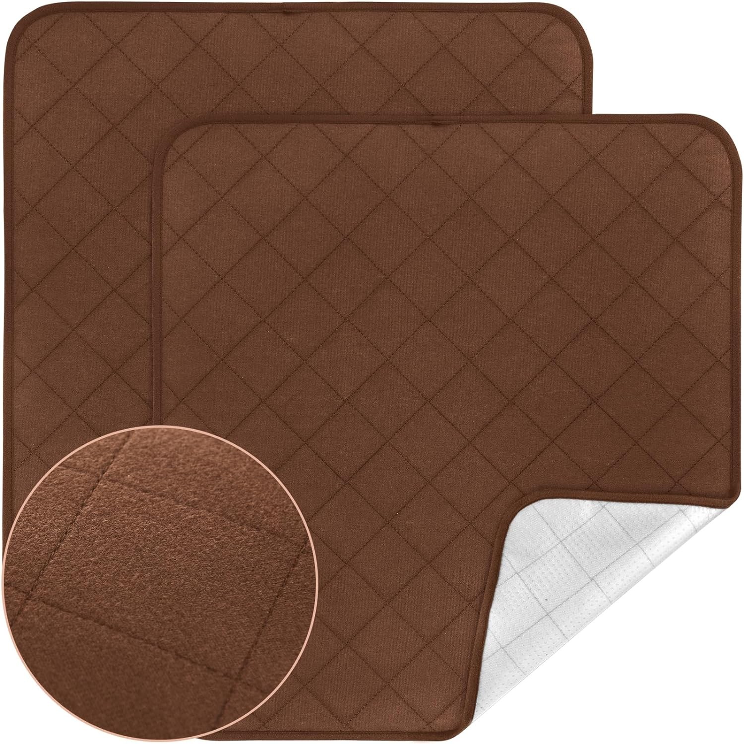 Waterproof Chair Pads for Adult Incontinence – Washable 4 Pack – 22″ x 21″ – …