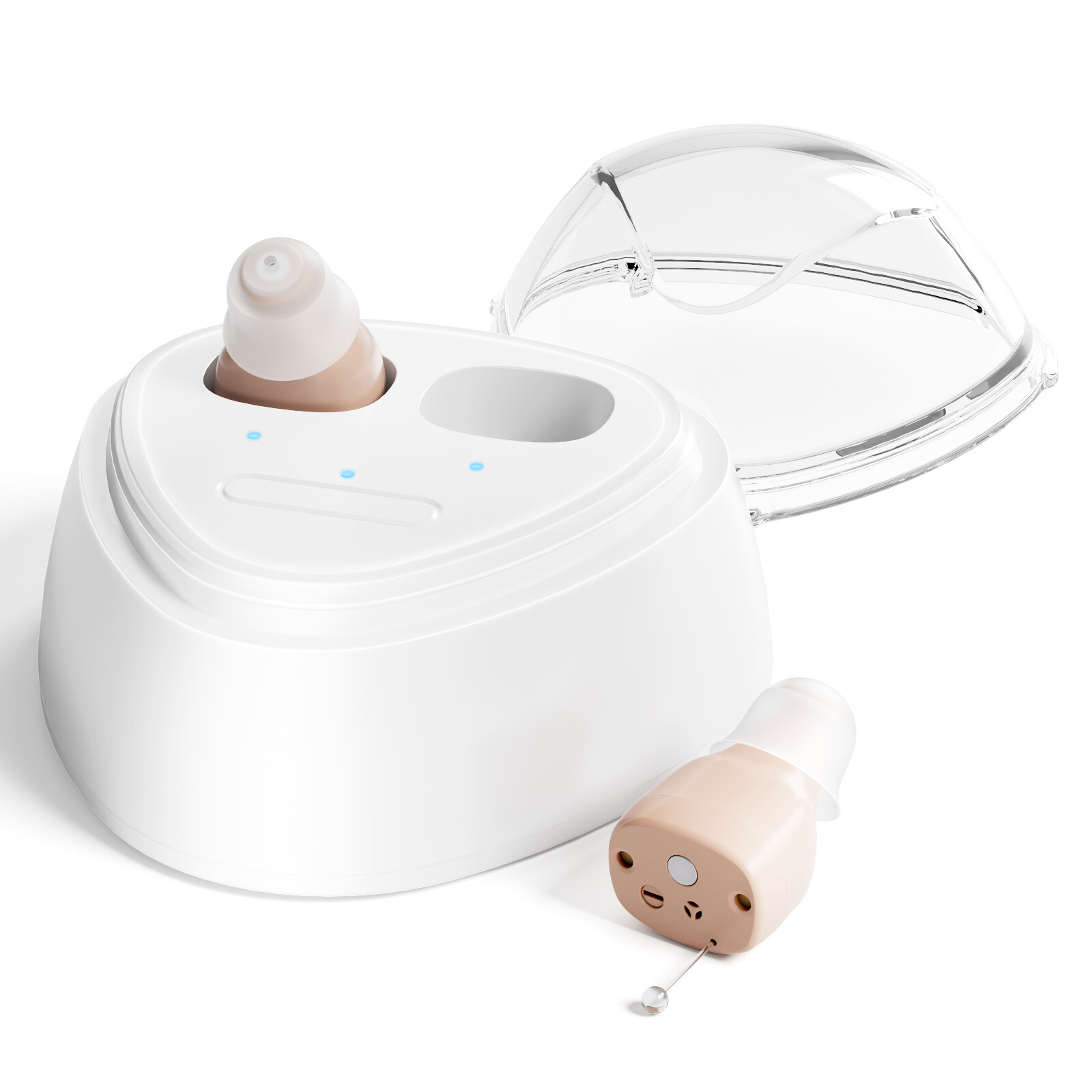Invisible Rechargeable Hearing Aids For Seniors Easy Operation Hearing Amplifier
