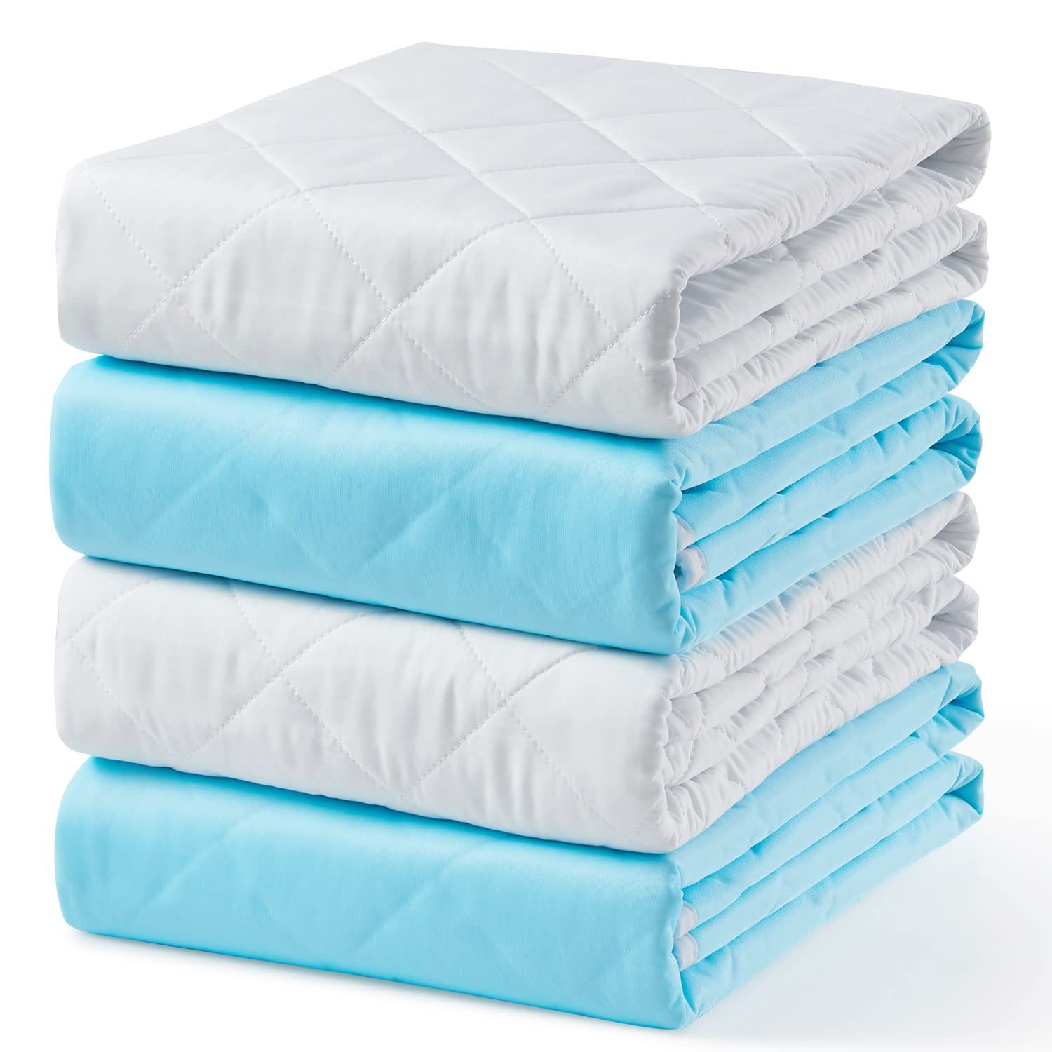 4 PCS 24×36 Inch Washable Underpads Waterproof Reusable Incontinence Bed Pad