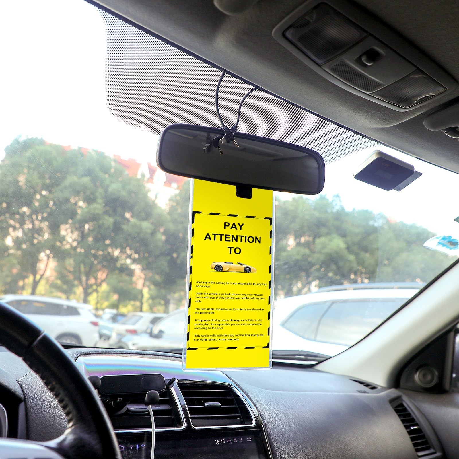 Cinnvoice Handicap Placard Holder 4.5 x 10.2 Inch Disabled Parking Permit Hol…