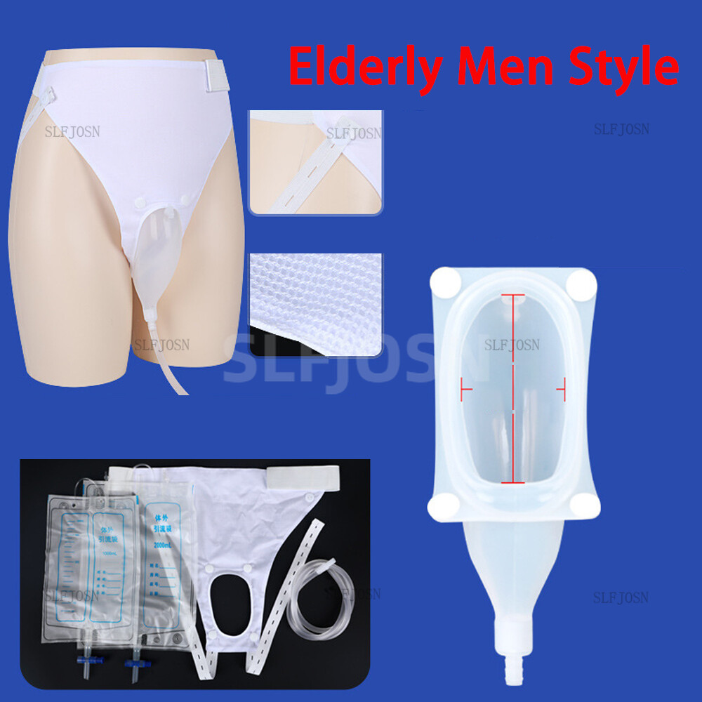 Male Female Reusable Urine Bag Urinal Pee Holder Collector Urinary Incontinence