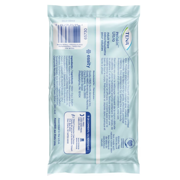 (2 Pack) TENA ProSkin Ultra Adult Wipes 288 Ct Aloe Vitamin E Incontinence