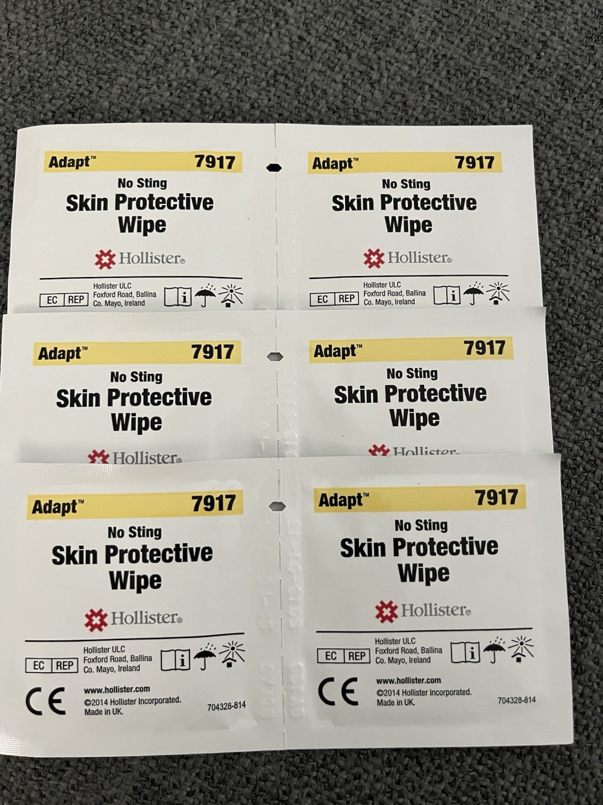 3 Boxes Of Hollister 7917 Adapt Skin Protective Wipes. 50 In Each Box . Expired
