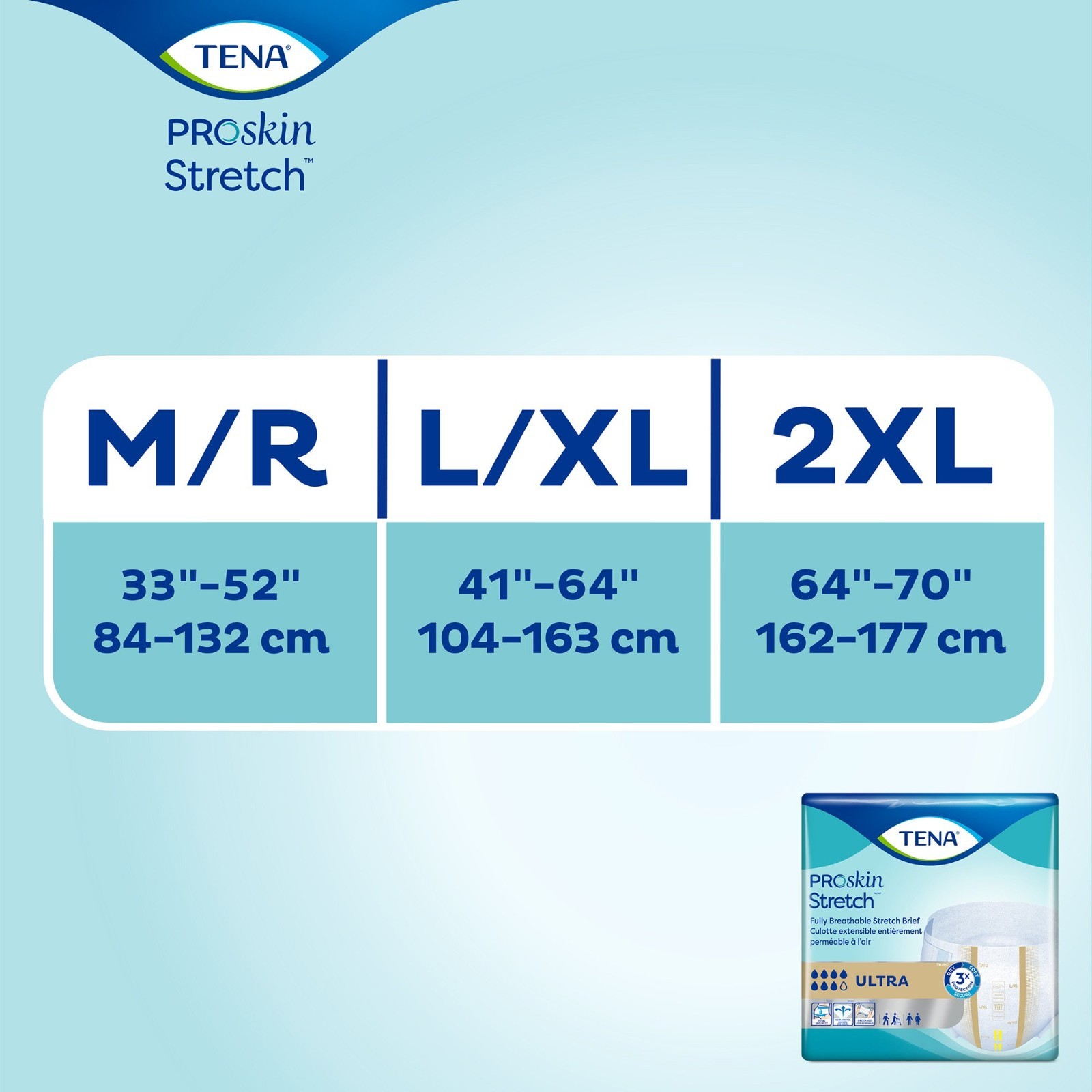 TENA Stretch Ultra Briefs, Tab Closure, Adult, Large/ X-Large, 67803, Case of 72