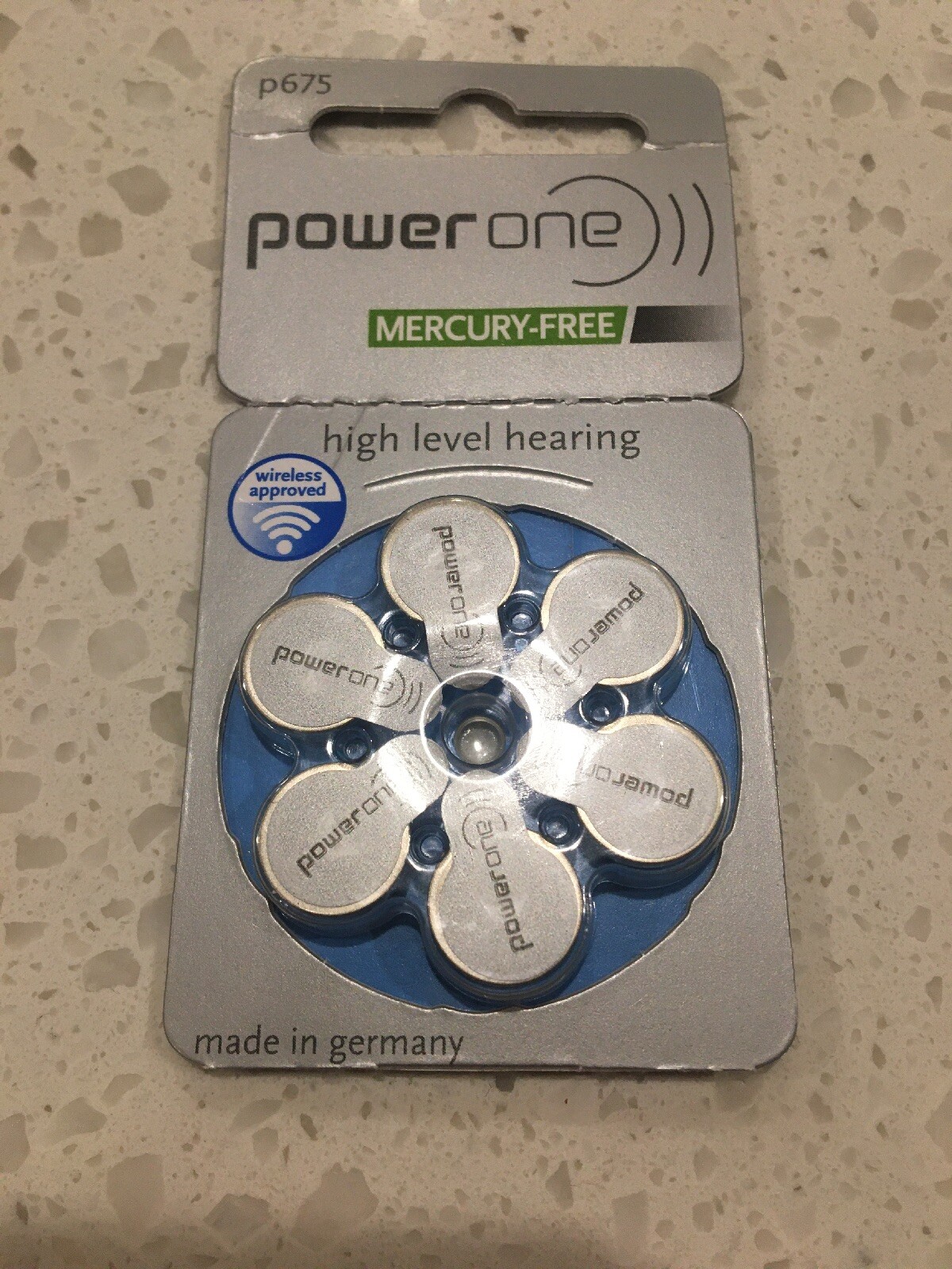 Six Packs Of 6 And Opened Pack Of 4 Power One Hearing Aid Battery Size P 675