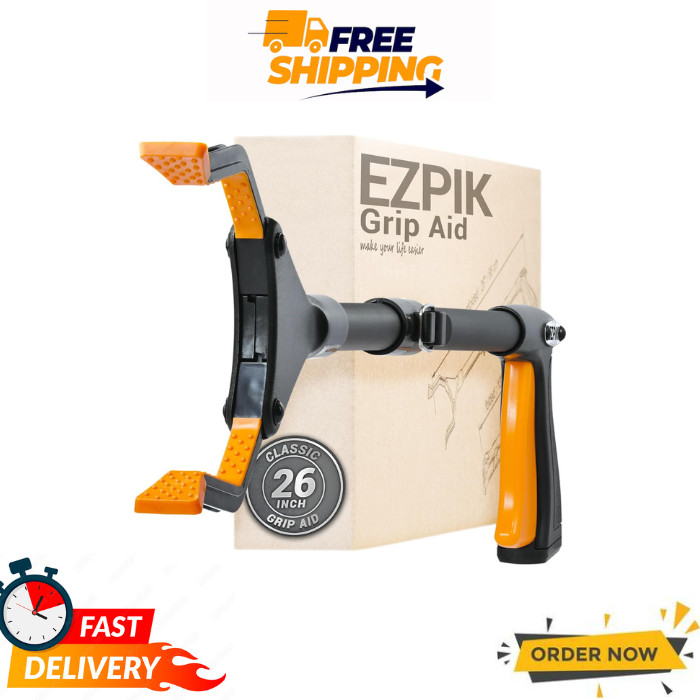 EZPIK Classic 32″ Flexible Grabber Tool for Seniors, Heavy Duty Rotating Gripper