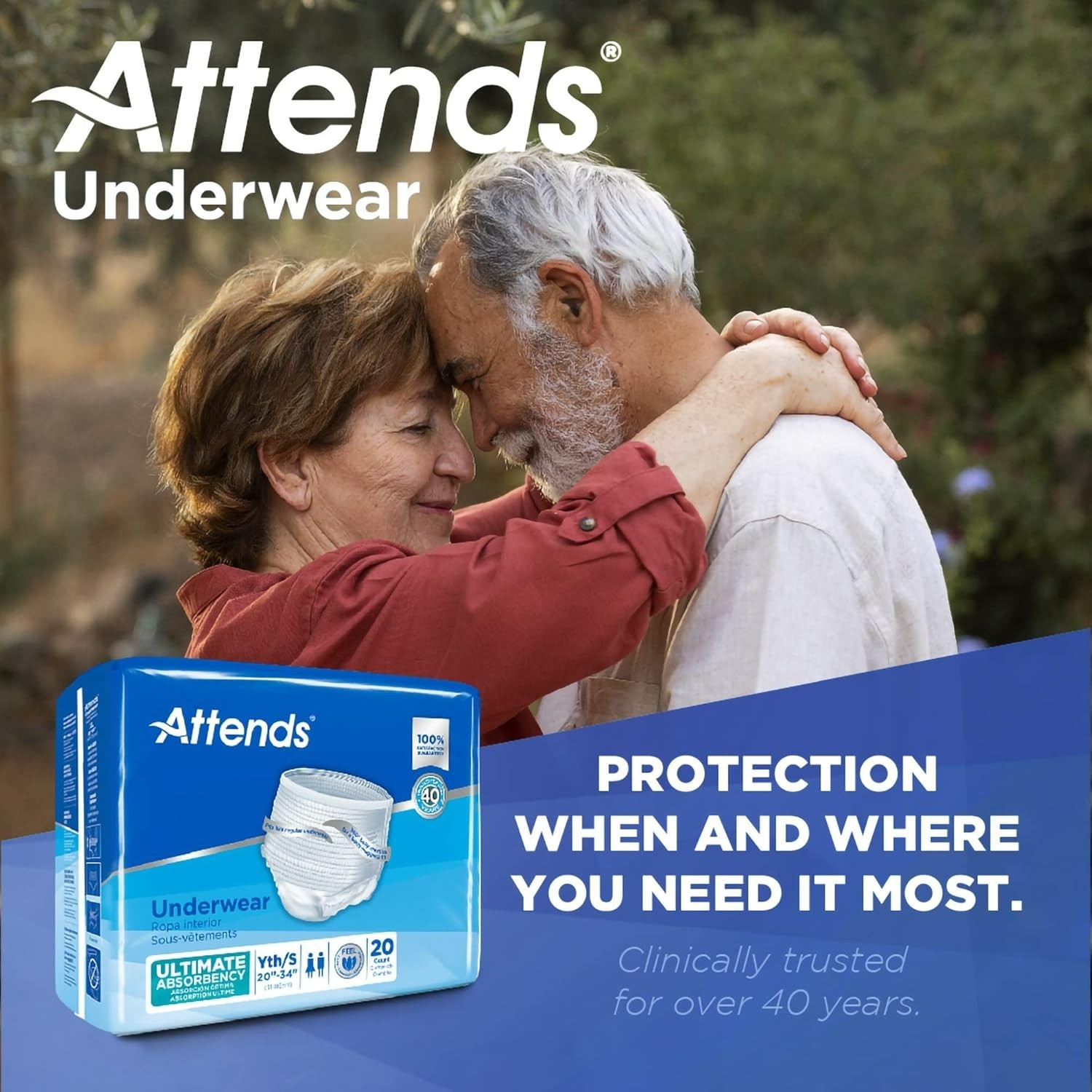 Youth/Small Underwear Heavy Absorbency Bag of 20 by