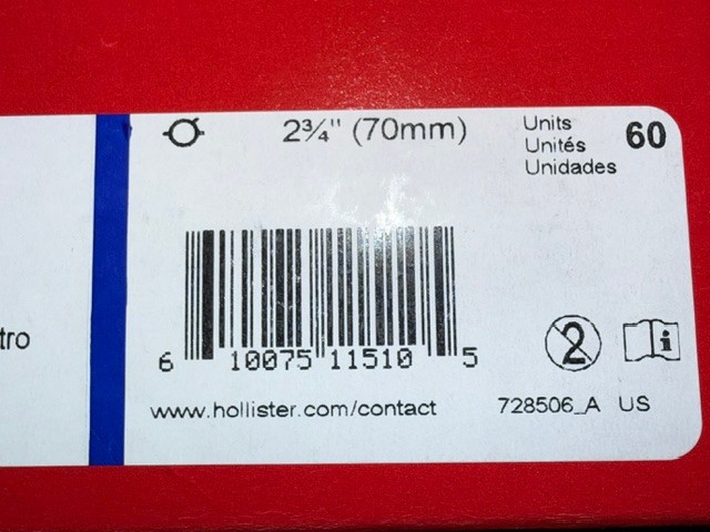 Hollister 18374 New Image Closed-End Pouch 2-3/4 EXP 04/2031 – Pack of 60