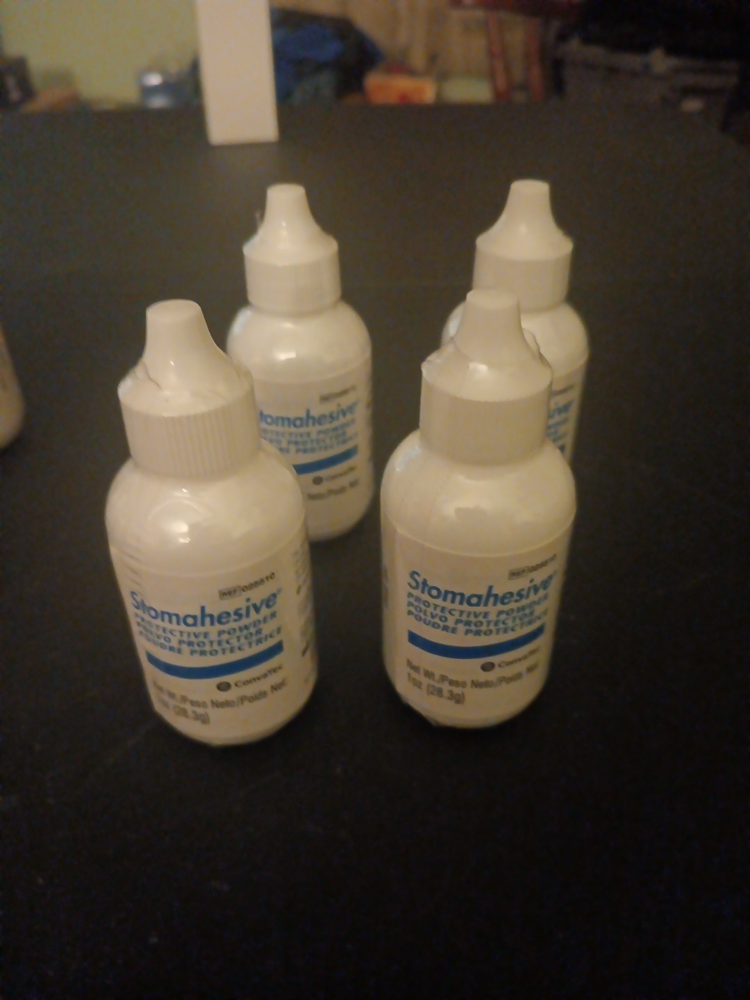 4 Bottles ConvaTec Stomahesive Protective Powder. 1 oz