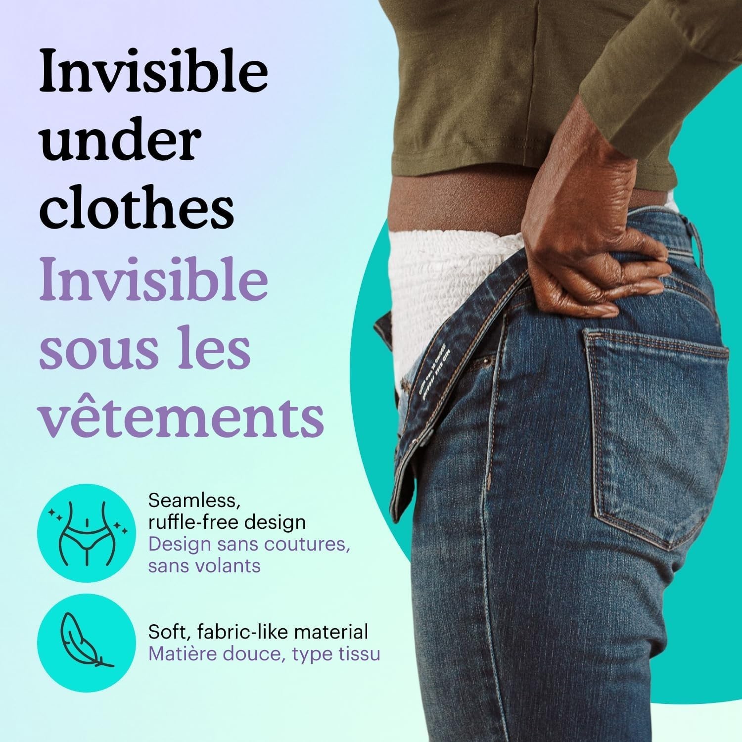 Comfortable and Secure Overnight Incontinence Briefs, Small/Medium, 20 Pieces