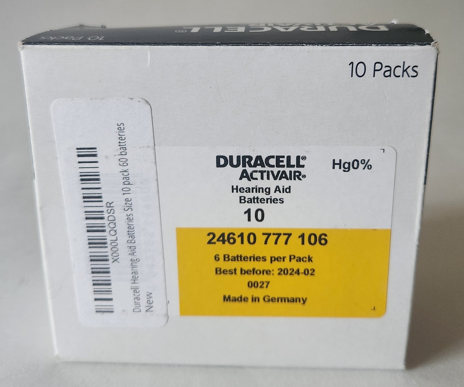 The Bean Quiet Sound Amplifier Pair (2) Complete Set Duracell 100 #10 Batteries