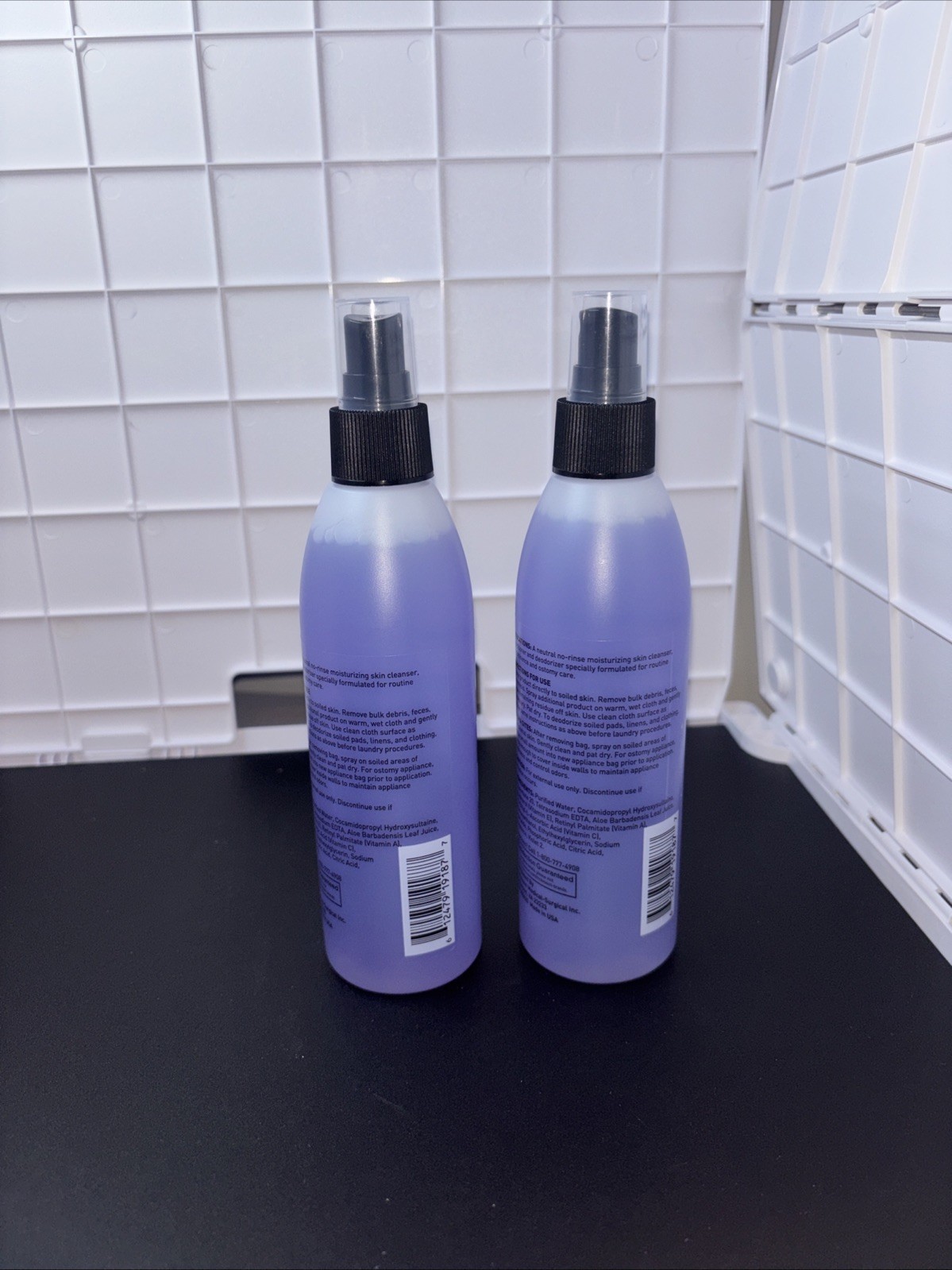 McKesson Perineal Wash Rinse-Free Fresh Scent Skin Cleanser 8oz Pump Bottle 2 Ct