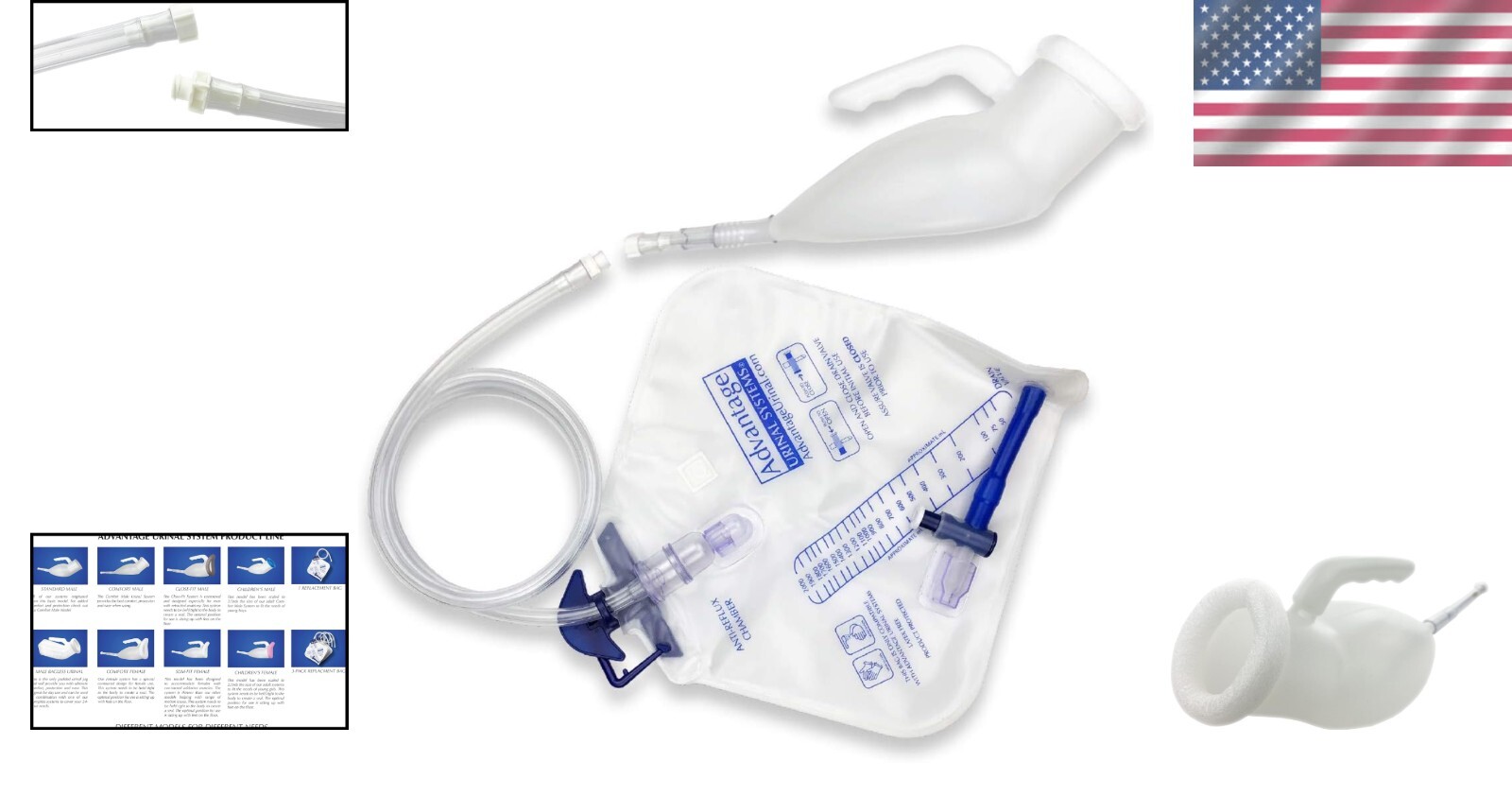 New! Advantage Urinal System – Lightweight, Portable, Replaceable Collection Bag
