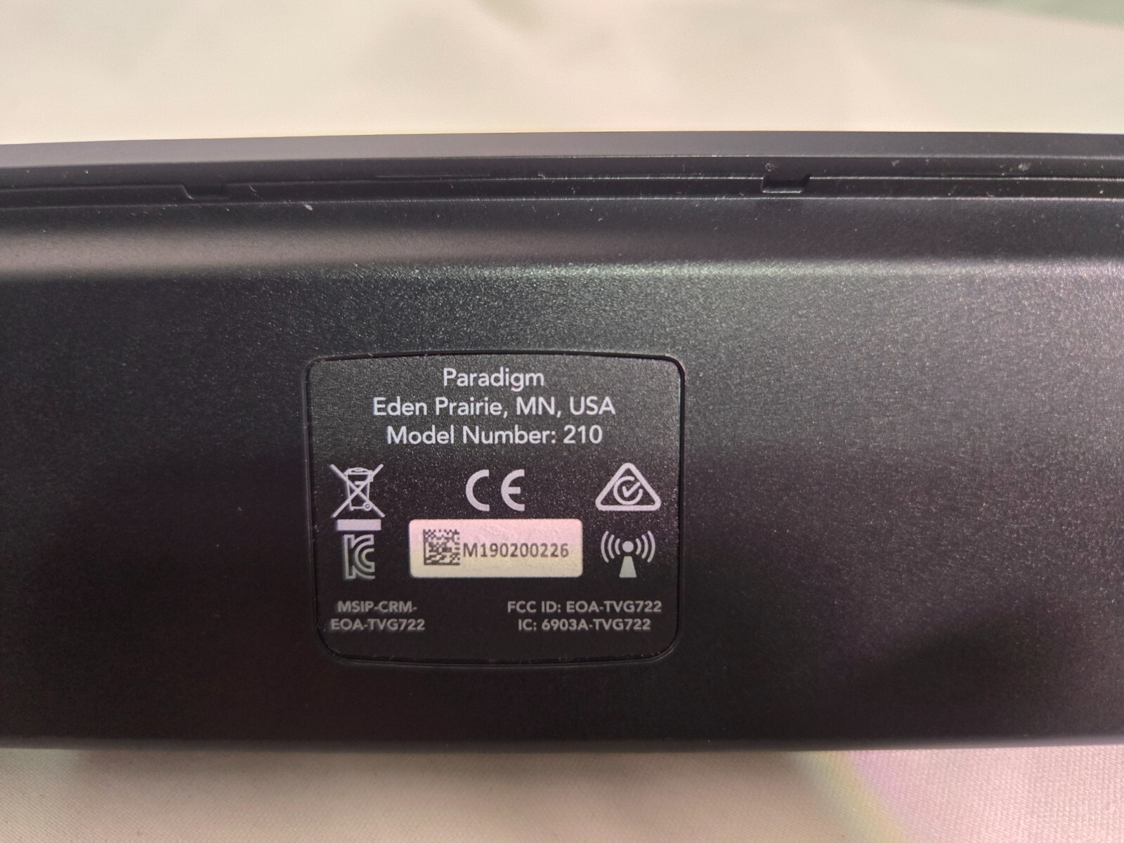 Paradigm Surf Link Media 210 NO BOX or manual