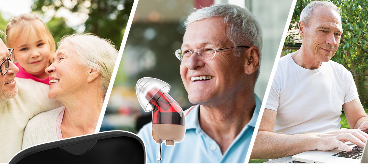 Tomore Rechargeable Hearing Aids -Noise Cancellation, Comfort Fit, Superi Sound!