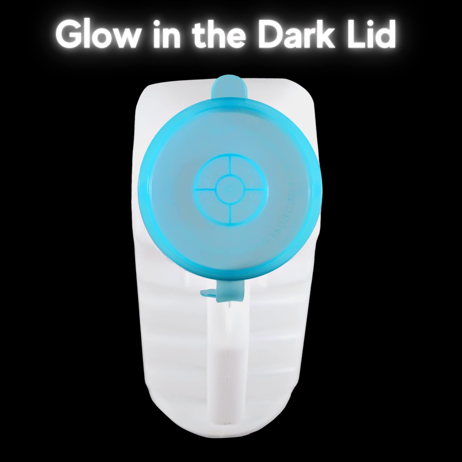 Male Urinal with Glow in The Dark Cover 32oz Pack of 2 Portable Pee Bottles f…