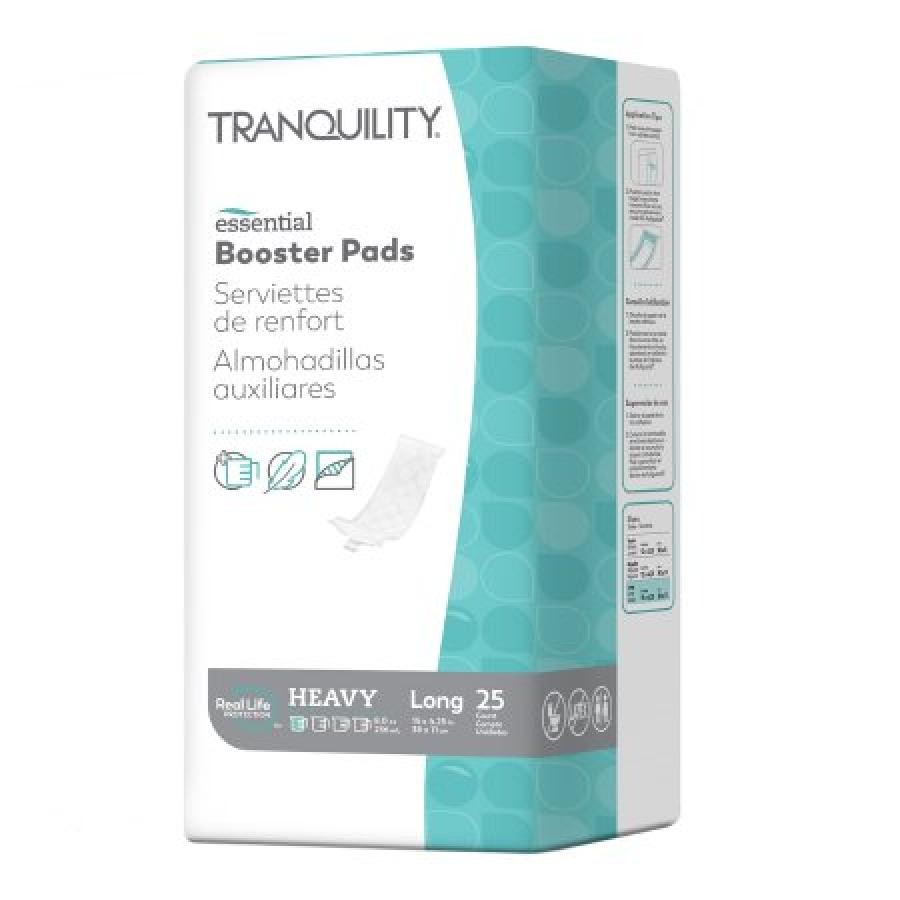 Tranquility Select Booster Pad Adult Unisex flow-Thru Heavy Absorb 4.25×15″, 200
