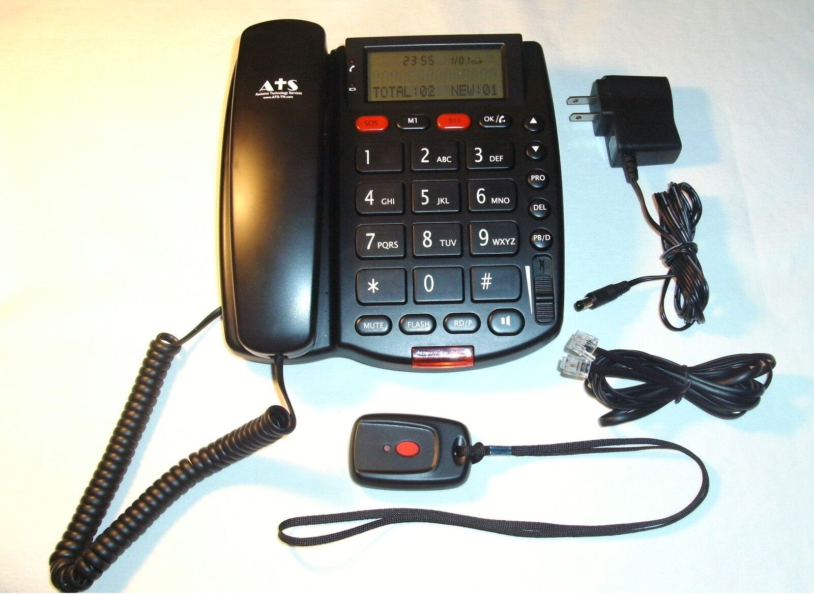 Emergency Medical Alert Pendant 2 Way Speakerphone 911 SOS Dialer 140 Foot Range