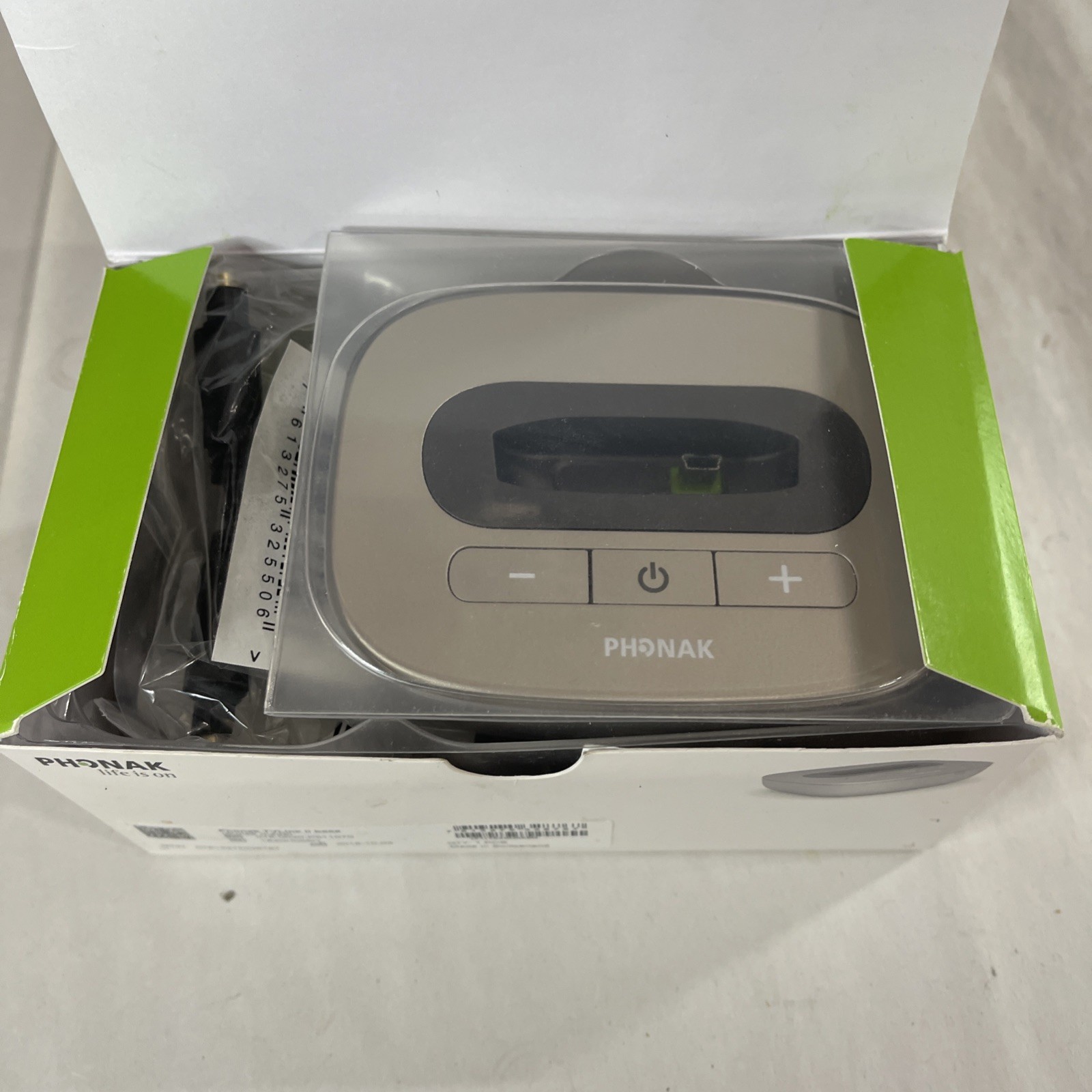 Phonak TV Link II Base Station with Accessories. New Open Box. Never Used.