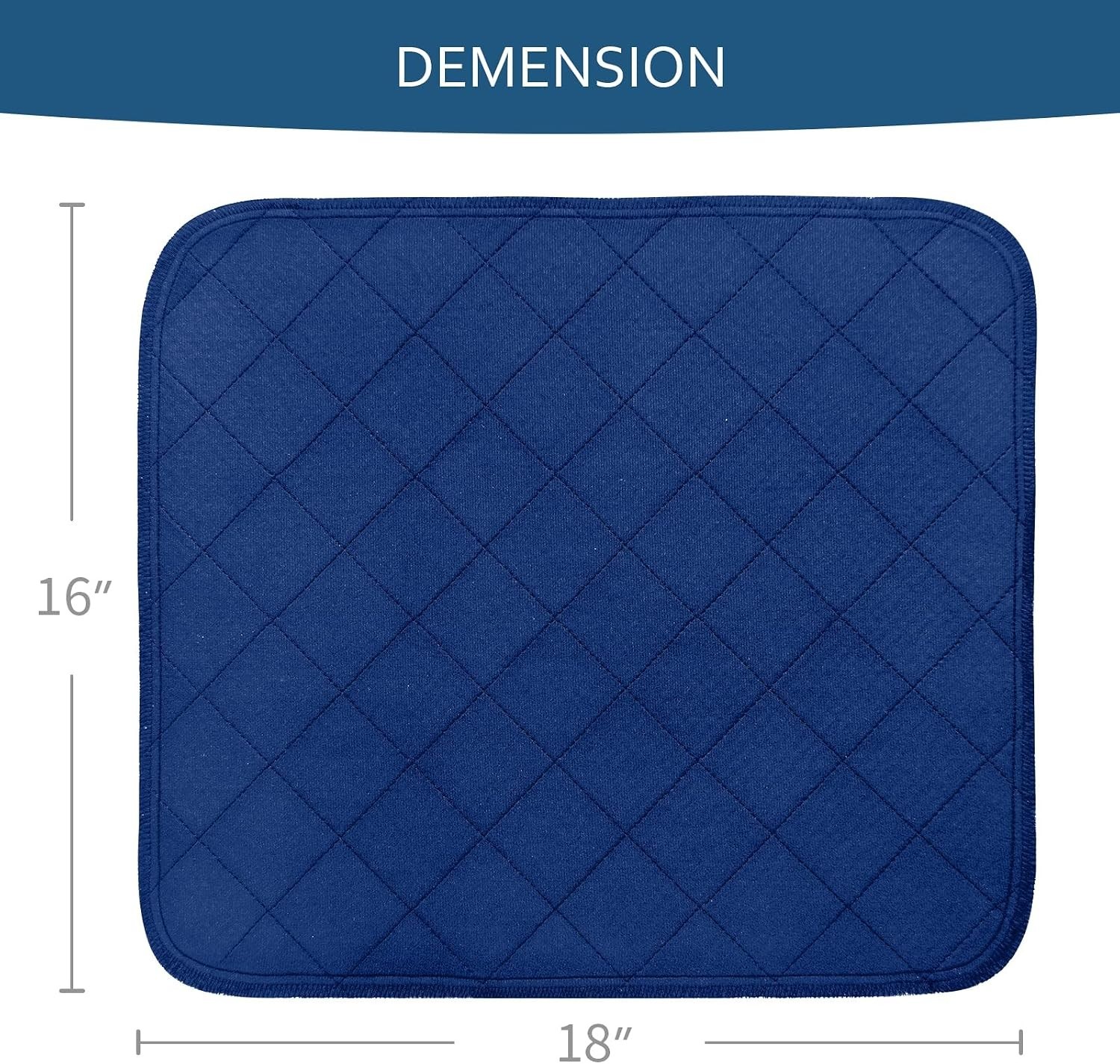 Comfortable 18″ x 16″ Incontinence Seat Protectors – Reusable & Machine Washable