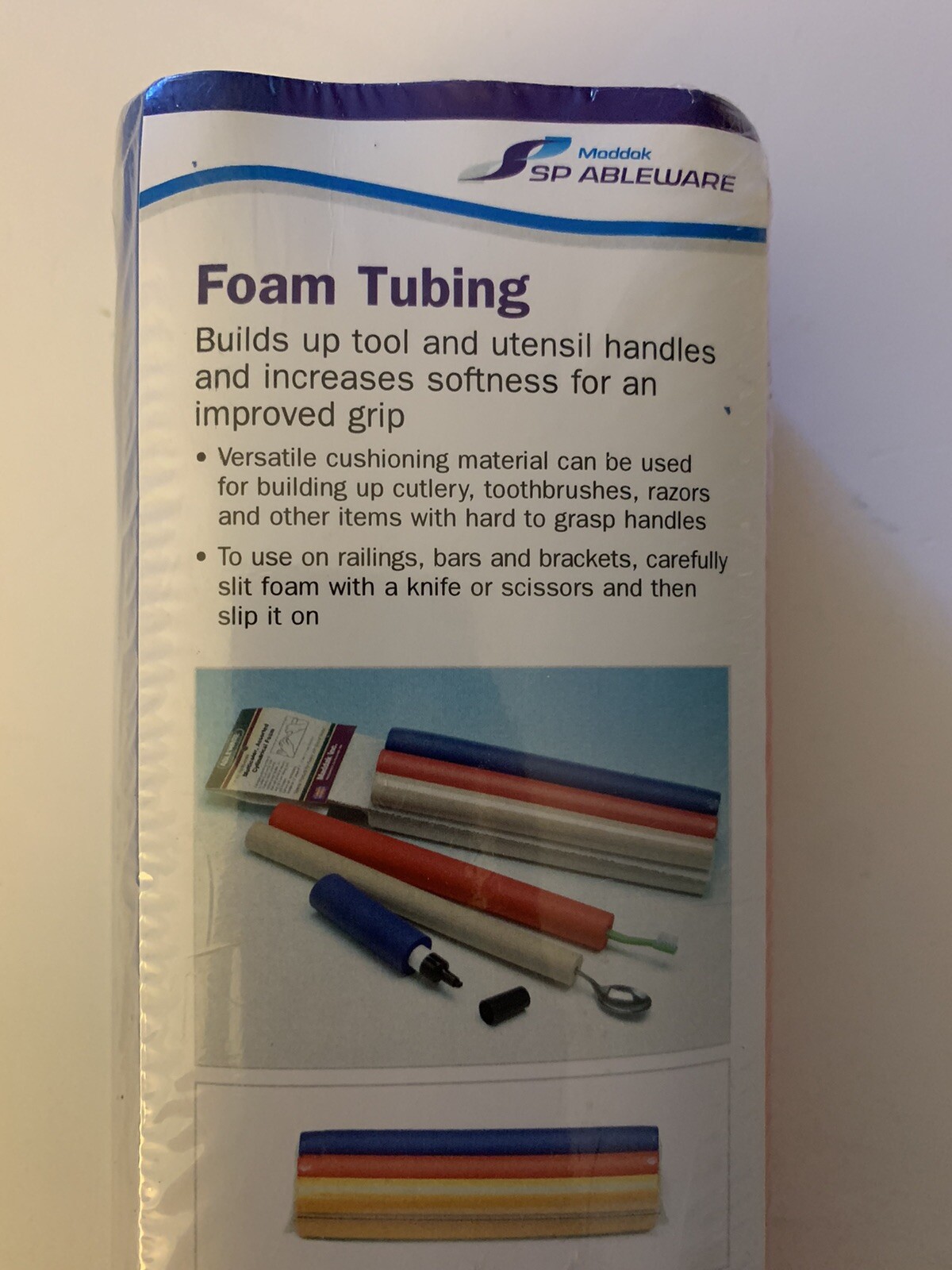 Rehabilitation SP Ableware Maddak Closed Cell Foam Tubing 3 Diameters Set Of 6