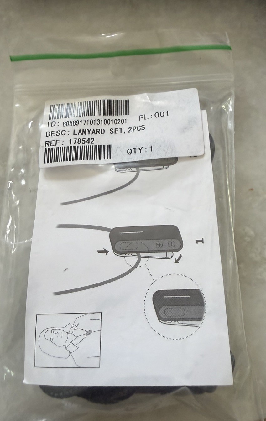 Bernafon SBA Hearing Sound Clip-A Connector Model AC1A | Cords and Original Box