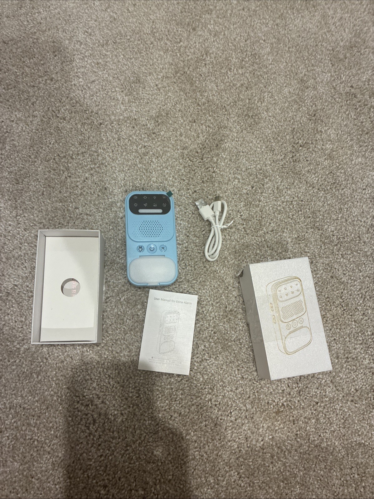 Wireless Baby Bedwetting Alarm Enuresis Vibration Sound Sensor Bed Wetting Urine