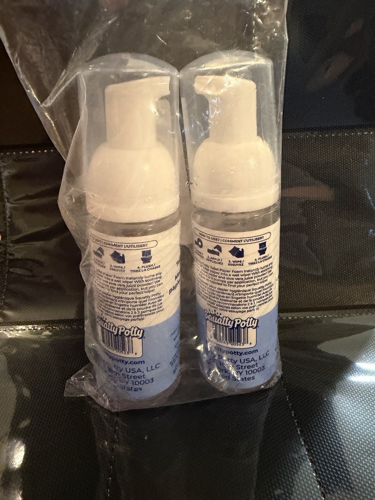 Squatty Potty Toilet Paper Foam Wet Wipe Alternative Fresh Scent as-is