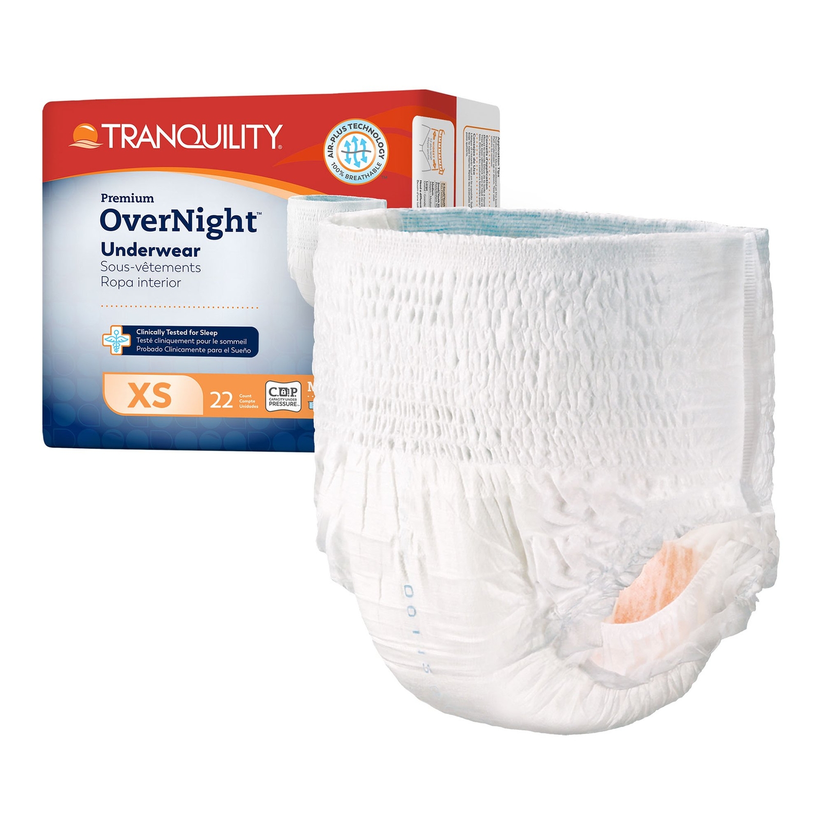 Tranquility Disposable Underwear X-Small Maximum 88 Ct