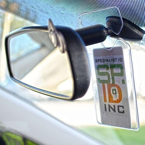 Clear Parking Permit Holder for Small Stickers – 5 Pack