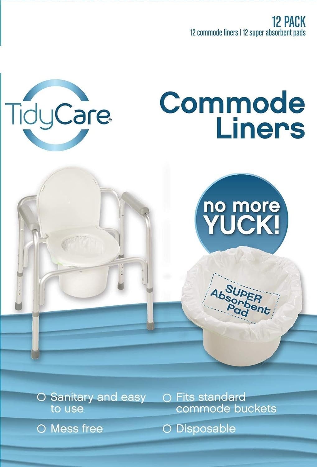 Superior Absorbent Commode Liners with Pads: Hygiene Simplified for Caregivers