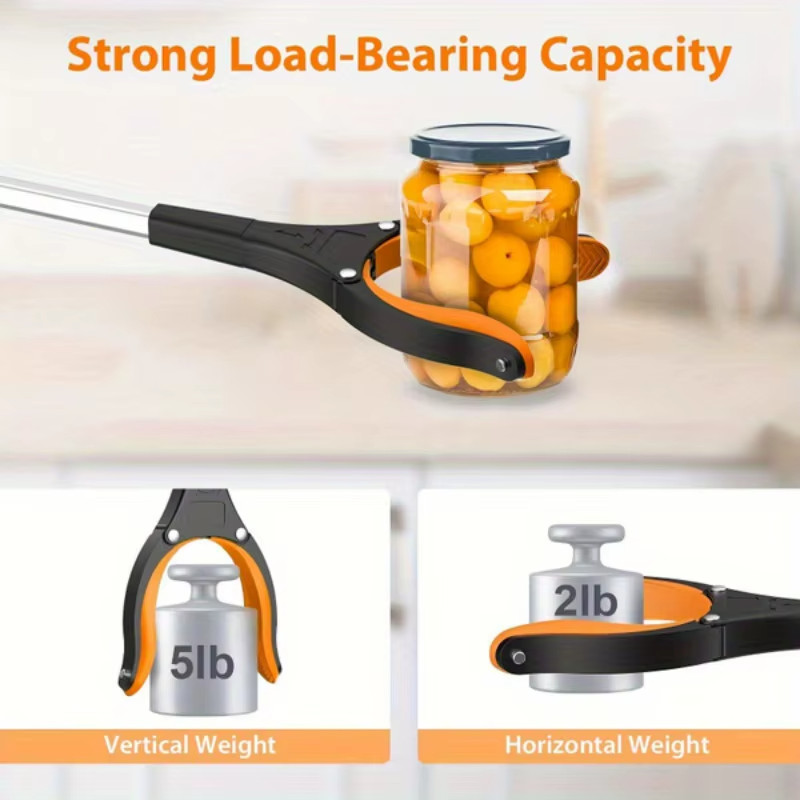 32-Inch Heavy Duty Garbage Grabber with 360° Rotating Clamp – Lightweight, Ideal