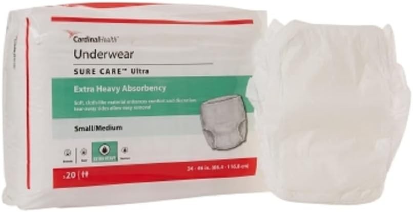 Cardinal Health Sure Care Plus Underwear Extra Heavy Absorbency Small Medium Lot